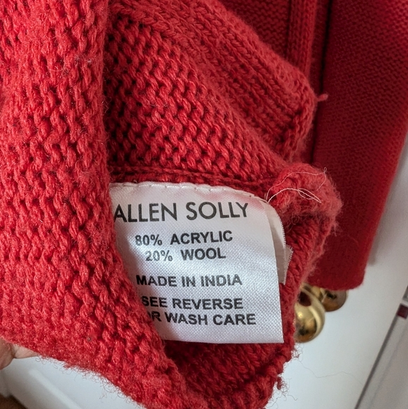 $45/2 Allen Solly Red Cable knit sweater - Picture 8 of 8